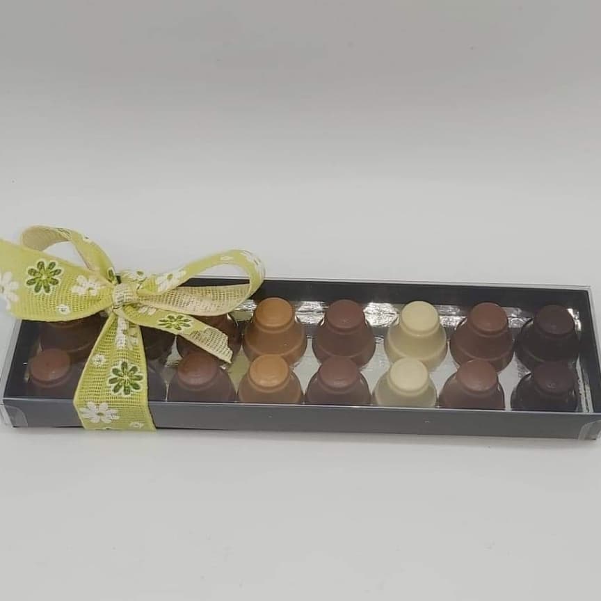 Cloches fourrées praliné 16 pièces